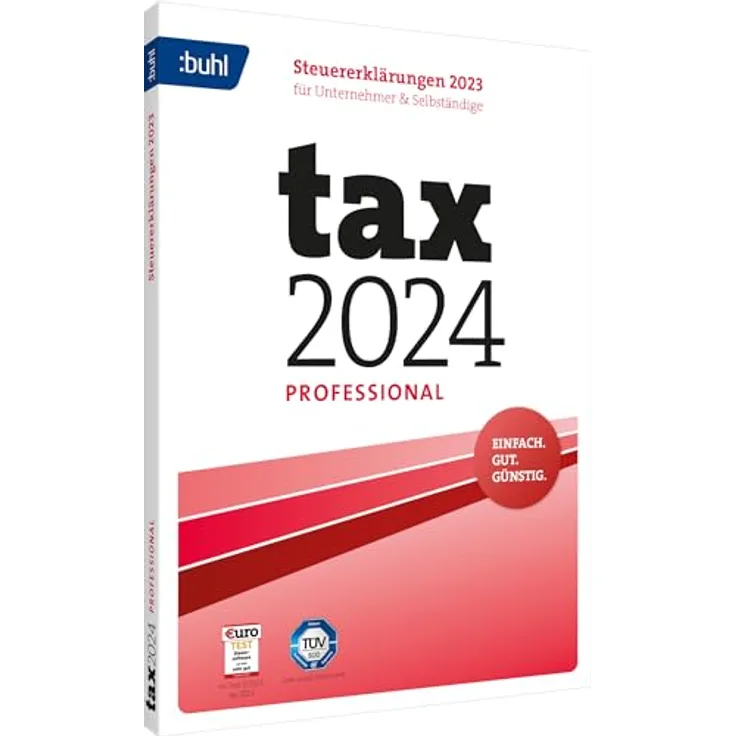 Tax 2024 Professional (für Steuerjahr 2023), 15 Abgaben, Standardverpackung