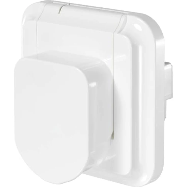 Sygonix SY-5775152 1fach Unterputz-Fehlerstrom-Sicherheitssteckdose erhöhter Berührungsschutz IP44 Weiß – Bild 2