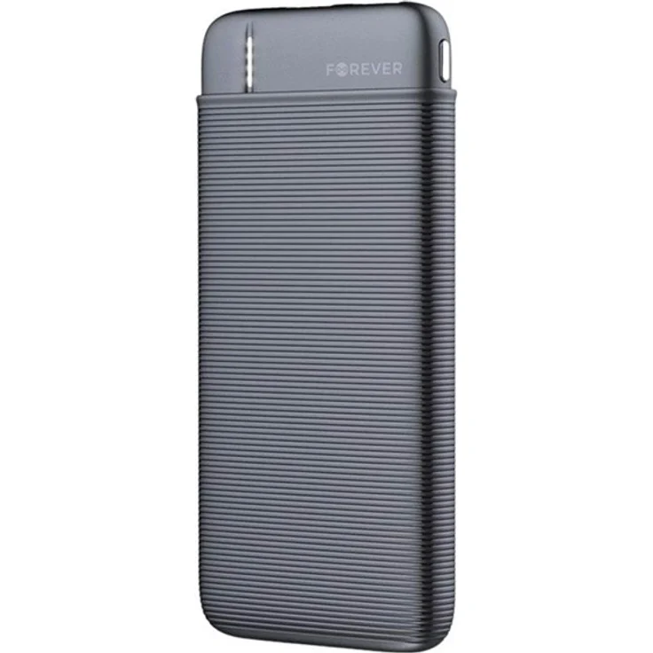 Forever TB-100S, 5.000 mAh Powerbank Black, Li-Polymer, USB-C Input, kompakt für Mobile Charging