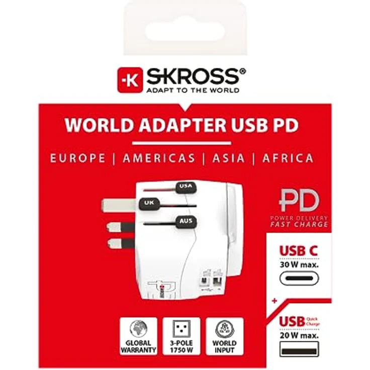 Skross 1.302473 Reiseladegerät PRO Light USB AC30PD World – Bild 5