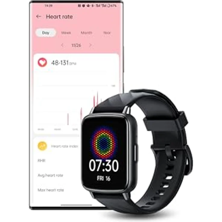ZTE Watch Live 3, Smartwatch mit 4,6 cm (1,83 Zoll) HD-Display, Bluetooth-Anrufen, Gesundheitsüberwachung, 100+ Sportmodi, 7 Tage Akkulaufzeit, IP68, Schwarz – Bild 5