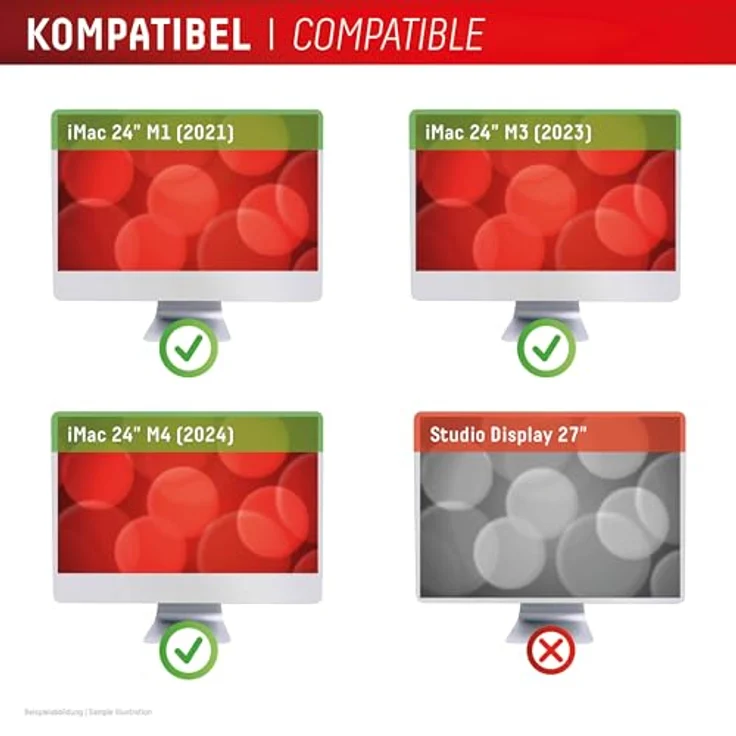 Displex PRIVACY SAFE Magnetischer 2-Wege Blickschutzfilter für iMac 24" M1 (2021)/ M3 (2023)/ M4 (2024), 60° Betrachtungswinkel, matte Anti-Reflex- und glänzende Seite, bluetlight-filter, einfache magnetische Befestigung – Bild 5