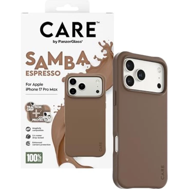 CARE by PanzerGlass Samba MagSafe Case für Apple iPhone 17 Pro Max, stoßfeste Schutzhülle mit verbessertem Kameraschutz, schlankes Design, kompatibel mit MagSafe Zubehör – Bild 5