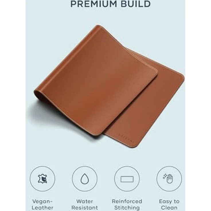 Satechi Vegan-Leather Premium Desk (XL), Mausmatte aus umweltfreundlichem Material, braun – Bild 2