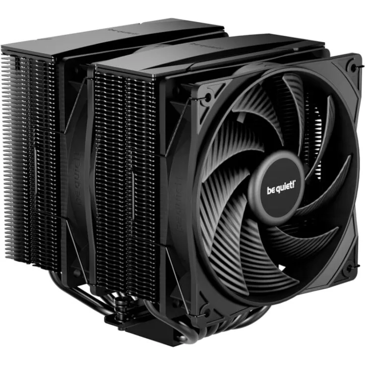 be quiet! Pure Rock Pro 3 CPU-Kühler - Leistungsstarker Kühlkörper mit 2x 120-mm-PWM-Lüftern, schwarz