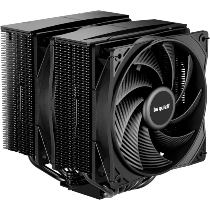 be quiet! Pure Rock Pro 3 CPU-Kühler - Leistungsstarker Kühlkörper mit 2x 120-mm-PWM-Lüftern, schwarz – Bild 1