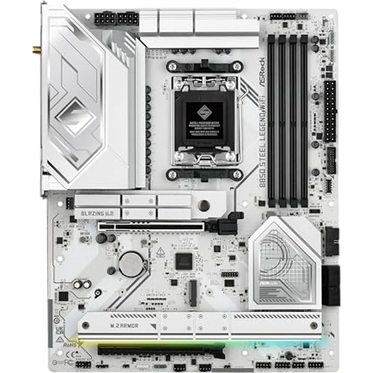 ASRock AMD AM5 B850 Steel Legend WiFi Mainboard, Steel Legend WiFi – Bild 2