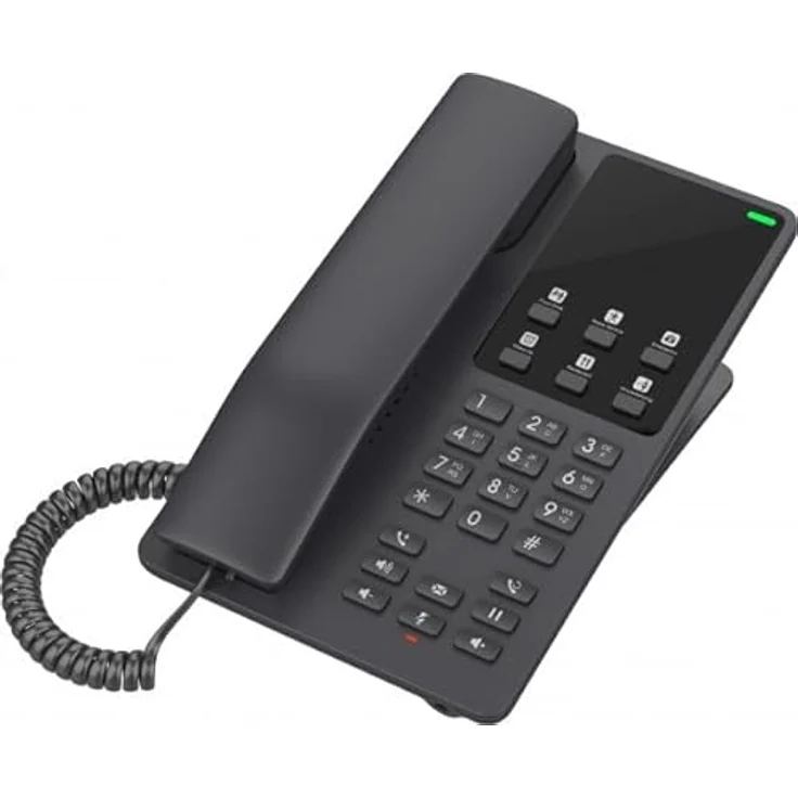 Grandstream GHP621W, IP-Telefon in Schwarz, Kabelgebundenes Mobilteil, 2 Zeilen, LCD-Display, Gigabit Ethernet – Bild 4