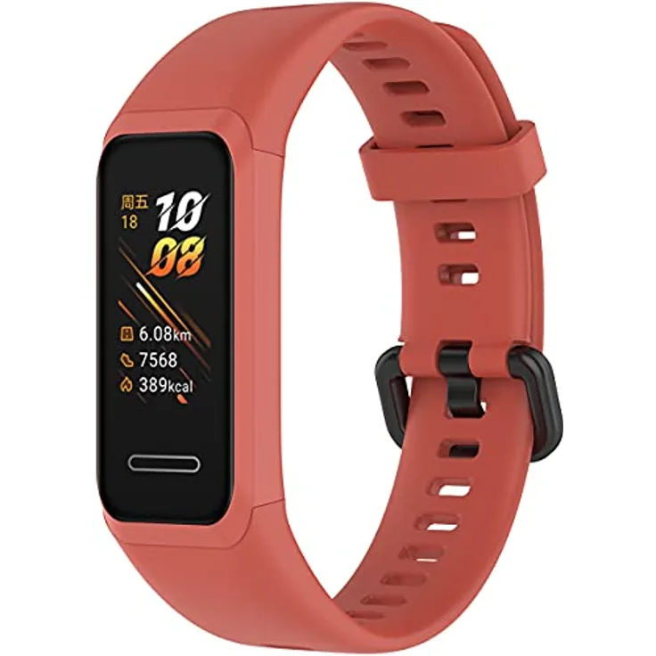 Shieranlee Uhrenarmband für Huawei Band 4/Honor 5i, TPU Silikon Sport-Armband, individuell anpassbar, wasserfest und langlebig, 15.5 - 22 cm