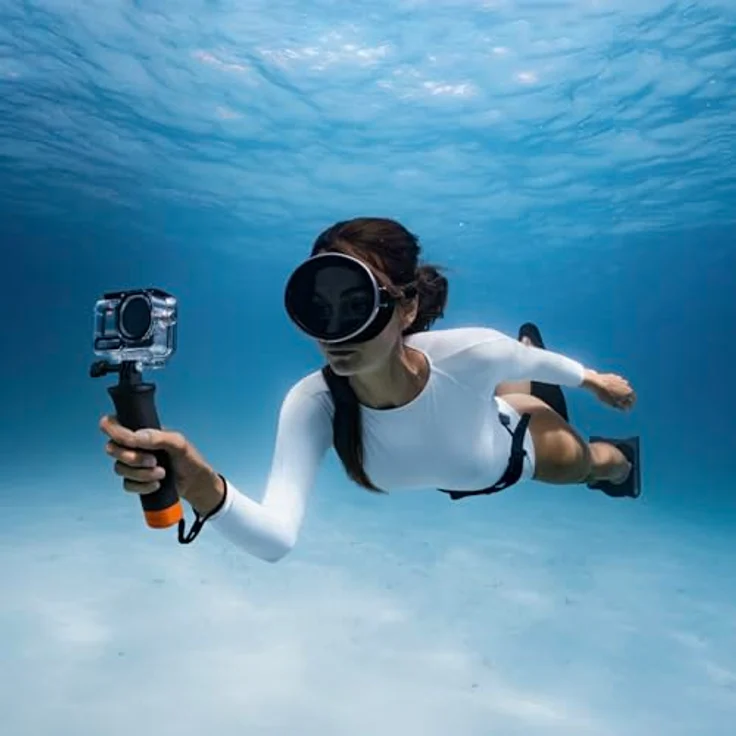 DJI Osmo Action 6 Tauch-Zubehörset, wasserfestes Gehäuse für Unterwasseraufnahmen bis 60 m, inkl. Schwimmergriff und Beschlagschutz – Bild 3