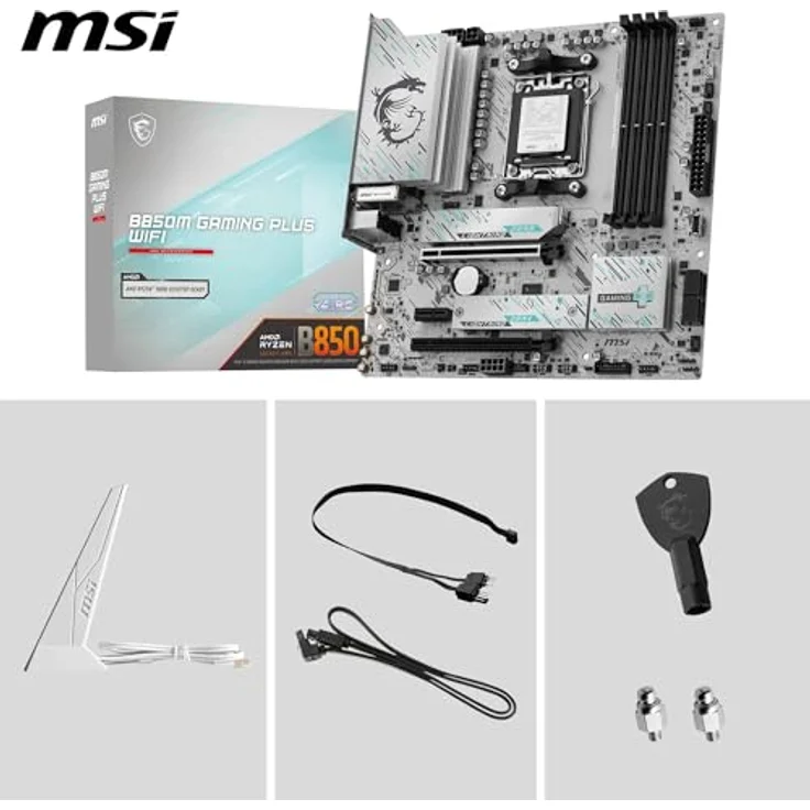 MSI AM5 B850M GAMING PLUS WIFI M-ATX, Mainboard für AMD Ryzen mit Wi-Fi 7, PCIe 5.0 und 12+2+1 Duet Rail Power System – Bild 7