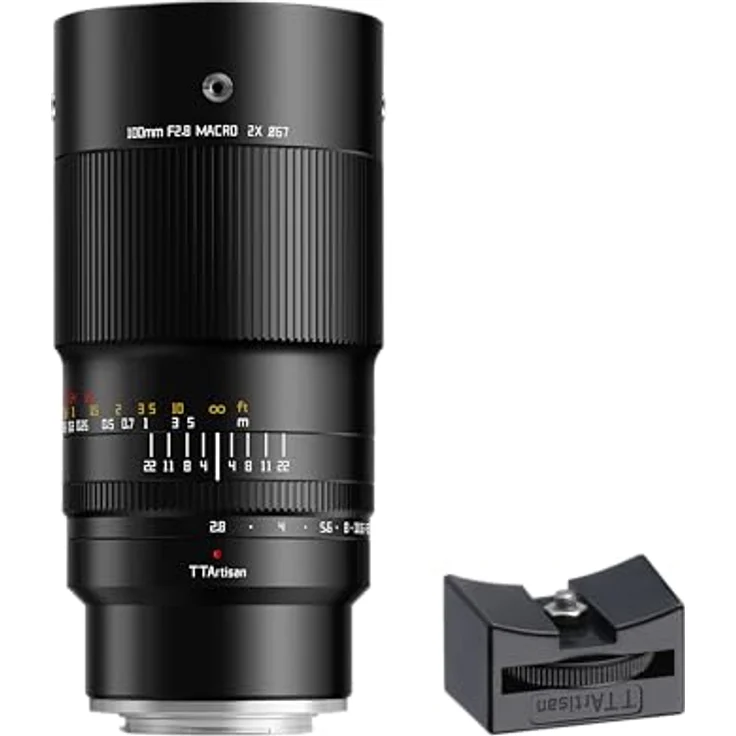 TTArtisan 100mm F2.8 Makro Objektiv für Canon RF in metallischer Verarbeitung, 2:1 Makrovergrößerung, nahe Greznweite von 0,25m – Bild 1