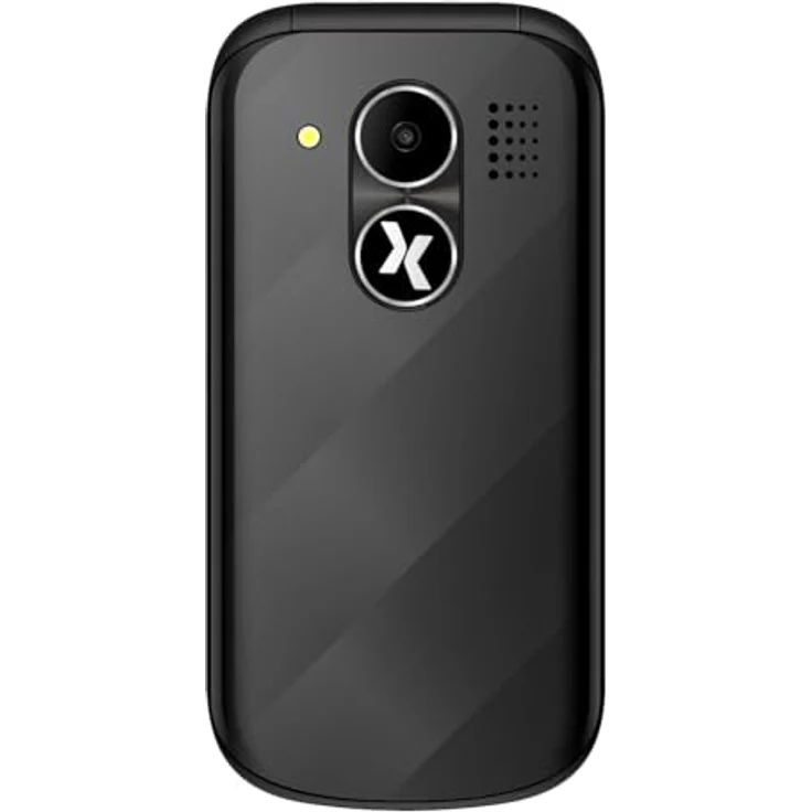 Maxcom Klapphandy für ältere Menschen – 2G-Handys mit leicht ablesbarem 2,4-Zoll-Bildschirm, Dual-SIM-freies Handy, große Schrift, USB-C, kompaktes und benutzerfreundliches Design für Senioren – in Silberfarbe – Bild 1