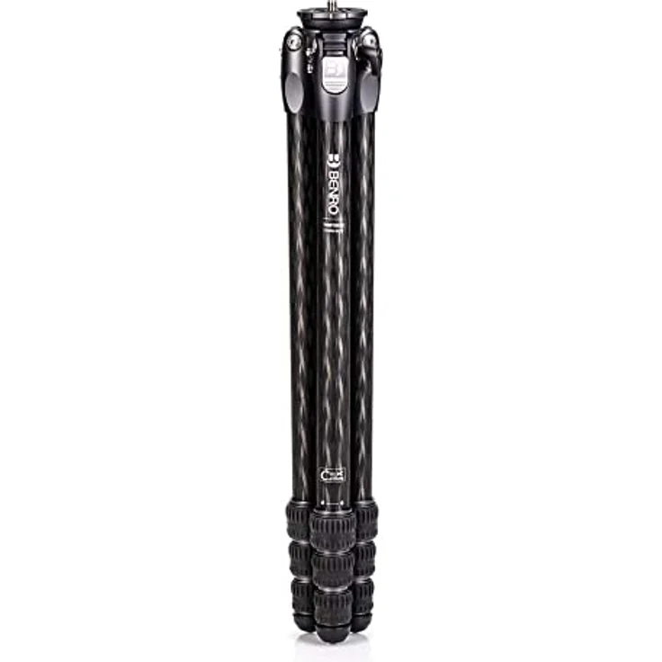Benro Tortoise 24CLV Carbon Stativ, leichtes Reisestativ mit Nivellierbasis und Tragfähigkeit von 14 kg, max. Arbeitshöhe 158,5 cm – Bild 5