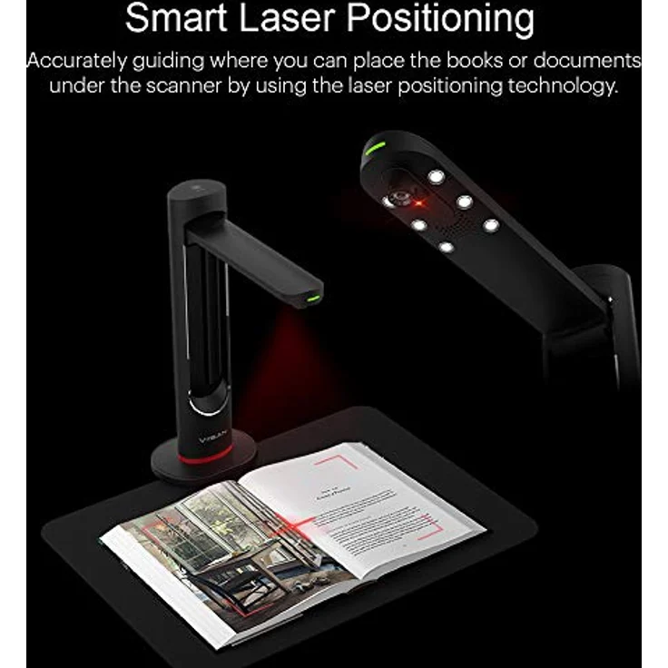 Viisan K21 Dokumenten- & Buchscanner A3 21MP Sensor, Auto-Scannen, OCR Texterkennung, Twain - Windows, Mac – Bild 5