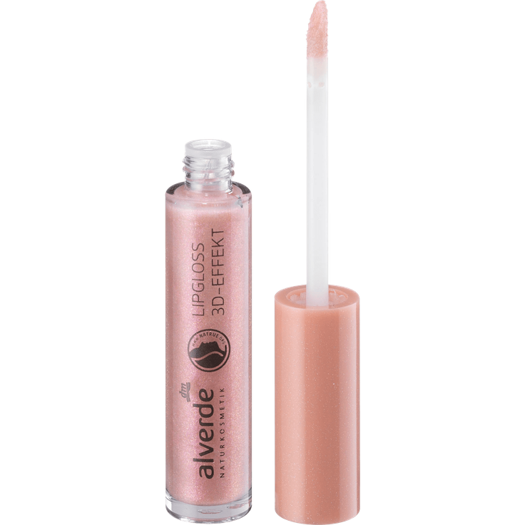 alverde NATURKOSMETIK Lipgloss 3D Effekt 02 Pink Crush, 5 ml