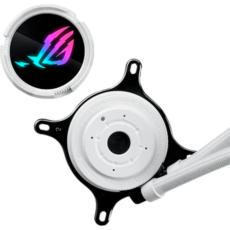ASUS ROG STRIX LC III 360 ARGB All-in-One Flüssig-CPU-Wasserkühlung weiß (drei adressierbare ROG ARGB-Lüfter, Anti-Vibrations-Gummi, kompatibel mit Intel LGA 1700, 1200, 115X, AMD AM5, AM4) – Bild 4