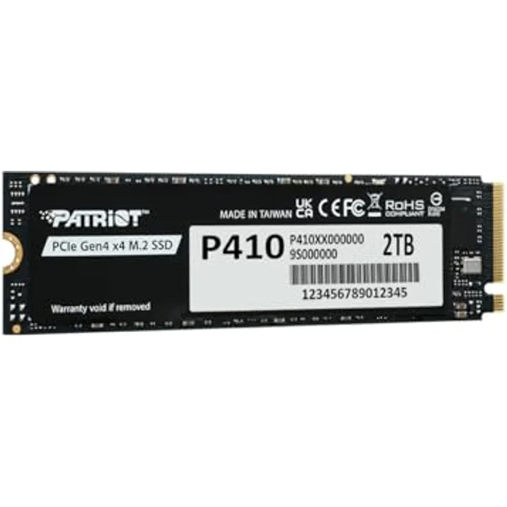 Patriot SSD P410 2TB M.2 PCIe 4.0, 5000/4500 MB/s, Hochgeschwindigkeits-Speicherlösung für Gaming und Content Creation – Bild 2