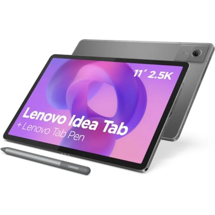 Lenovo Idea Tab 11", Tablet mit 2.5K IPS Display, 8GB RAM, 128GB Speicher, 7040mAh Akku, Android 15, Grau, inkl. Tab Pen – Bild 2