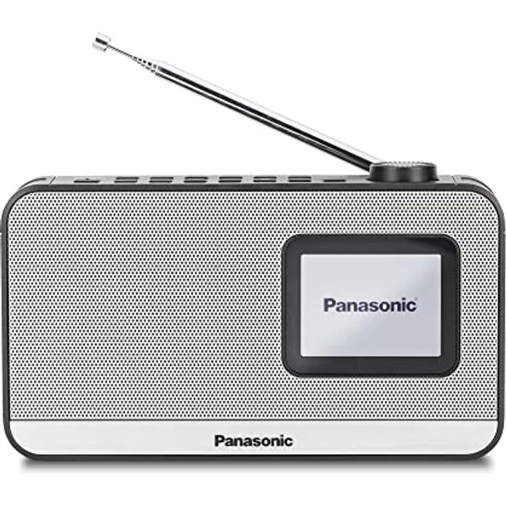 Panasonic RF-D15EG-K Tragbares DAB+/FM Digitalradio mit Bluetooth, 2,4 Zoll TFT LCD-Display, 3W 5cm Lautsprecher, Schlaf-, Wecker- und Uhrfunktion, Schwarz.