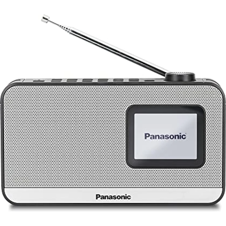 Panasonic RF-D15EG-K Tragbares DAB+/FM Digitalradio mit Bluetooth, 2,4 Zoll TFT LCD-Display, 3W 5cm Lautsprecher, Schlaf-, Wecker- und Uhrfunktion, Schwarz. – Bild 1