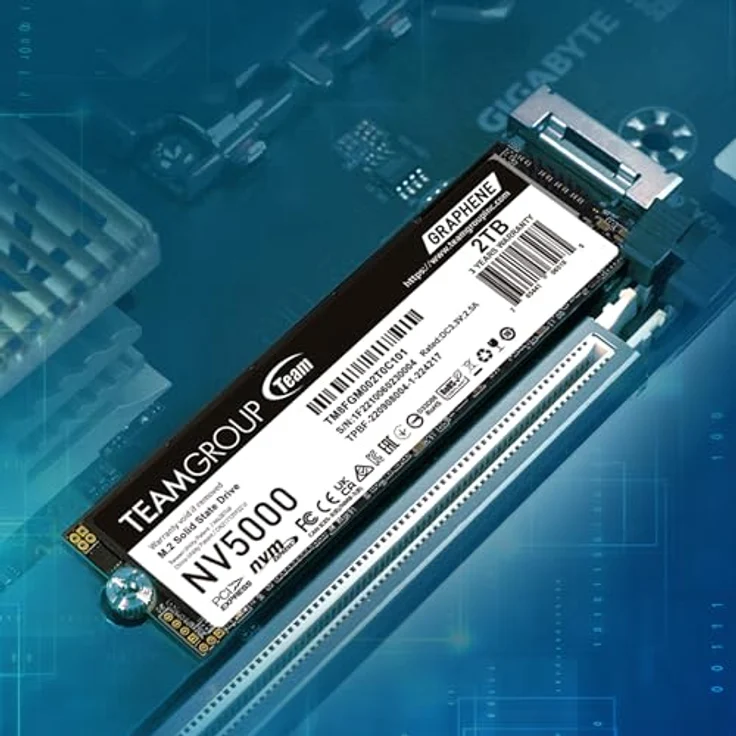 TEAMGROUP NV5000 1 TB, PCIe 4.0 x4 NVMe SSD mit M.2 2280 und Graphen-Kühlkörper – Bild 5