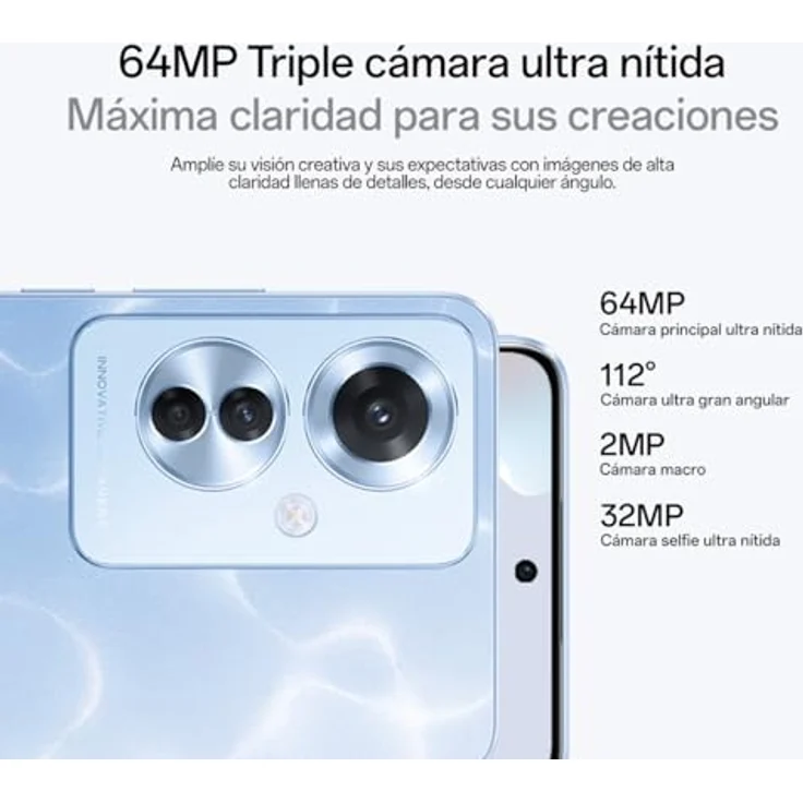 OPPO Reno 11 F (256 GB, Palm Green, 6.70", Dual SIM, 64 Mpx, 5G), Smartphone, Grün – Bild 4