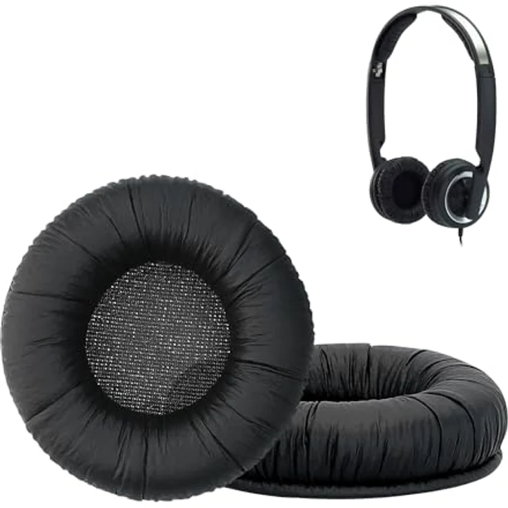 kwmobile Kopfhörer (2x Ohrpolster für Sennheiser PX200 - PX100 - Kunstleder Ersatz Ohr Polster für Overear Headphones) – Bild 9