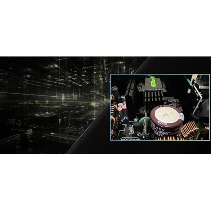 AsRock Steel Legend 1000W ATX Netzteil, 80+ Gold zertifiziert, modulares Kabelmanagement, Schwarz – Bild 6