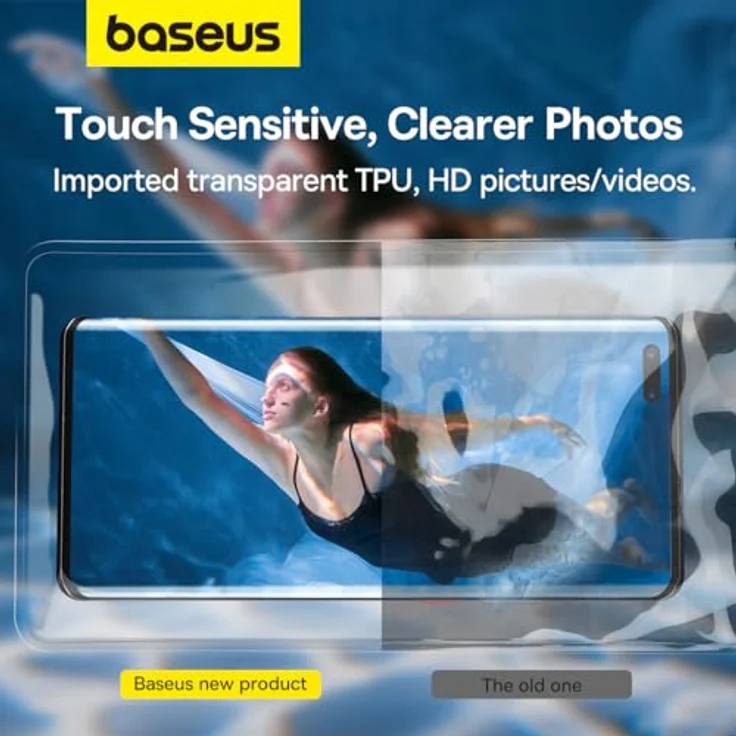 Baseus AquaGlide, Wasserdichte Handyhülle mit zylindrischem Schiebeschloss, IPX8, bis 30m, weiß – Bild 6