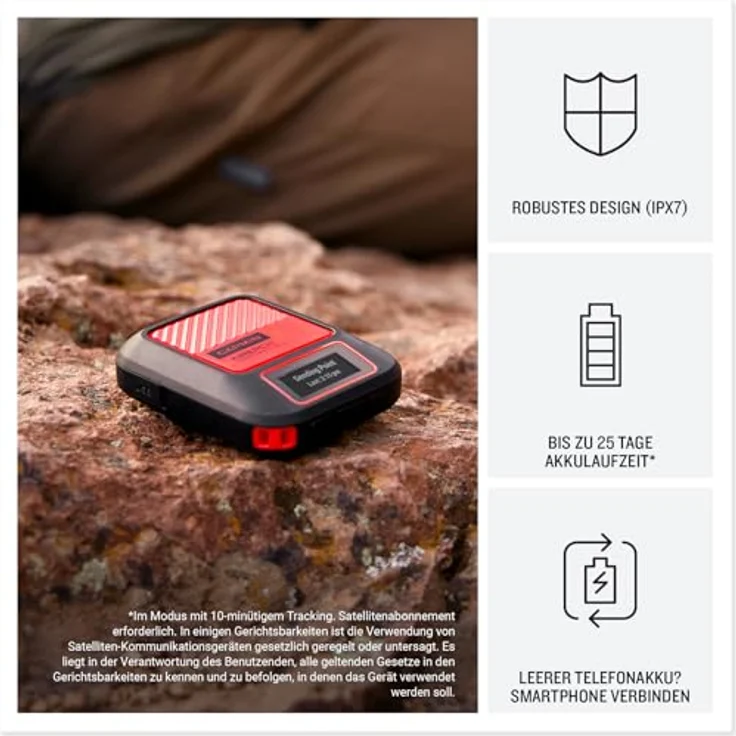 Garmin inReach Messenger Plus, Satelliten-Kommunikationsgerät mit 2-Wege-Kommunikation, Multimedia-Nachrichten, interaktivem SOS-Notruf, Akkulaufzeit bis zu 25 Tage – Bild 3