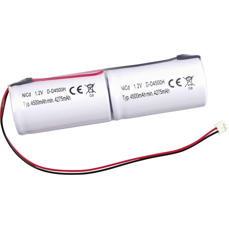 Mexc el Akkupack 2x Mono (D) NiCd 2.4V 4500, passend für Elubat 275621 RZB 67000.0.192