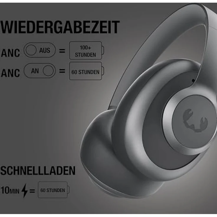 Fresh n Rebel Clam Ace 2, Kabellose Kopfhörer für Anrufe und Musik, Grau – Bild 7