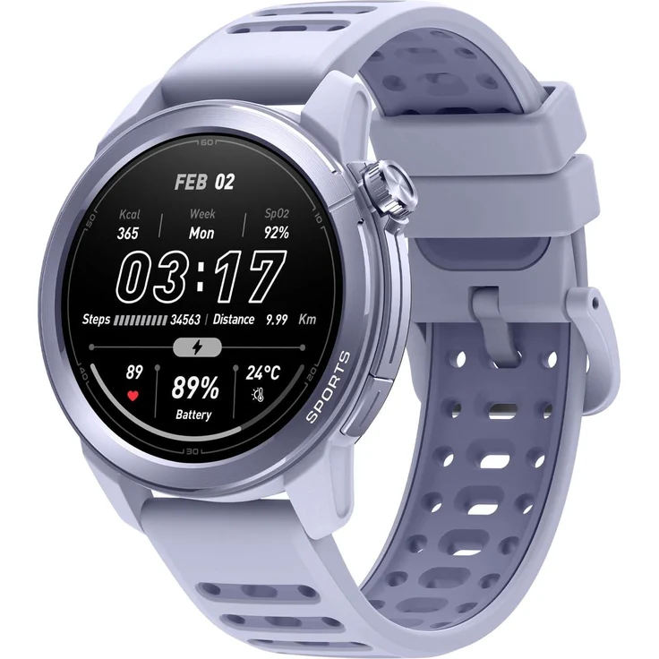 Mibro GS Active 2 Sportuhr, GPS, AMOLED Display, Herzfrequenz- & SpO2-Tracking, 15 Tage Akku, Bluetooth Calls, elegantes Design für Damen