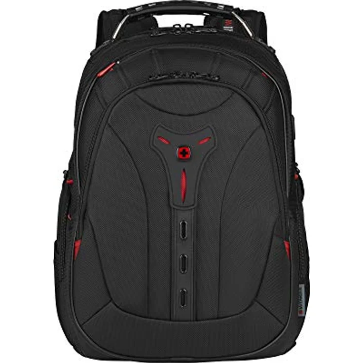 WENGER Pegasus Deluxe Laptop-Rucksack mit Tabletfach, Notebook 14 bis 16 Zoll, Tablet bis 10 Zoll, Organizer, 25 l, Damen Herren, Büro Business-Reisen Uni, Schwarz, 606492 – Bild 1