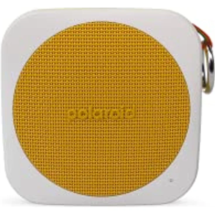 Polaroid P1 Music Player (Yellow) - Super Portable Wireless Bluetooth Speaker Rechargeable with IPX5 Waterproof and Dual Stereo Pairing
