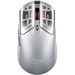HyperX Pulsefire Haste 2 S, Kabellose Gaming-Maus mit Magnesiumgehäuse, Ultra-leicht (64 g), 120 h Akkulaufzeit, 26 K Sensor, Glas Skates, Silber