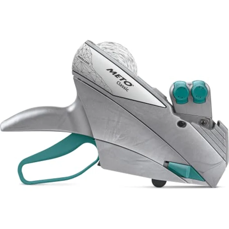 METO Preisauszeichnungsgerät Classic L, 2-zeiliges Beschriftungsgerät mit ergonomischem Griff, grau – Bild 2