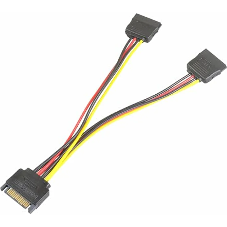 Bolwins K14S SATA Verlängerungskabel 15 Pin auf 2 x SATA Buchse, Y-Stromadapter Splitter für SSD/HDD, 20 cm Länge, universelle Kompatibilität – Bild 5