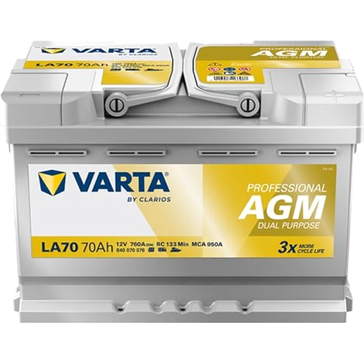 VARTA Professional AGM Dual Purpose LA70, Starterbatterie 12V 70Ah 760A/EN B13 – Bild 9