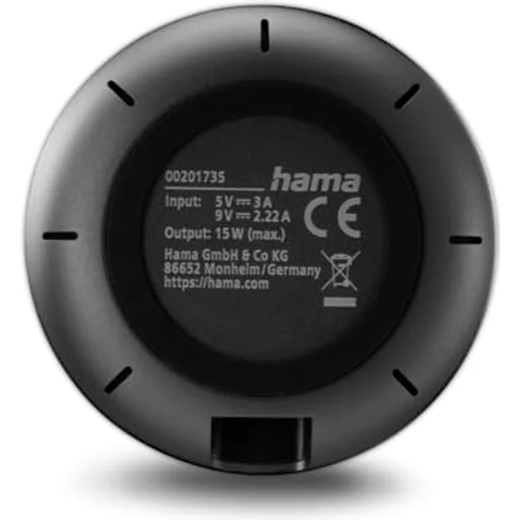 Hama 00201735, Kabelloses Handy-Ladegerät für drinnen, USB, schwarz – Bild 13