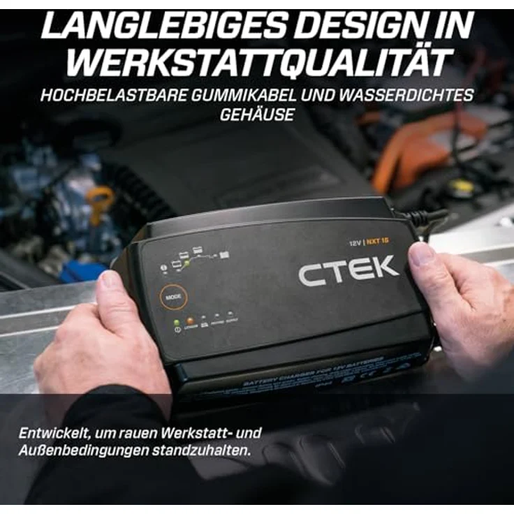 CTEK NXT 15, Automatikladegerät 12V für Blei-Säure und Lithium-Batterien, vollautomatisch mit Temperaturüberwachung – Bild 6
