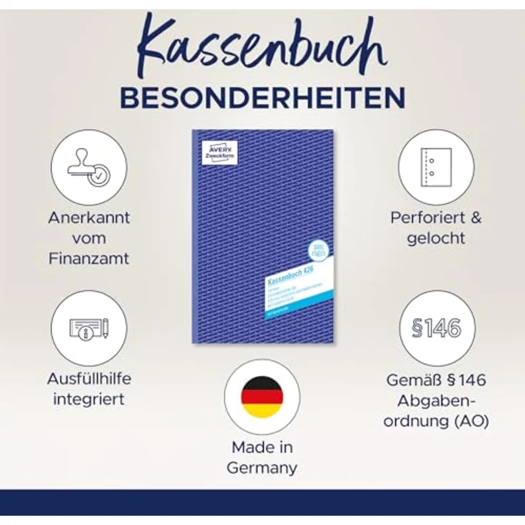 Avery Zweckform 426 Kassenbuch A4 100 Blatt – Bild 2