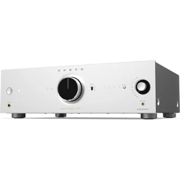 Onkyo A-50 Network Integrated Amp, Netzwerkintegrierter Verstärker mit 140 W Ausgangsleistung, 2 Kanälen, Silber – Bild 1