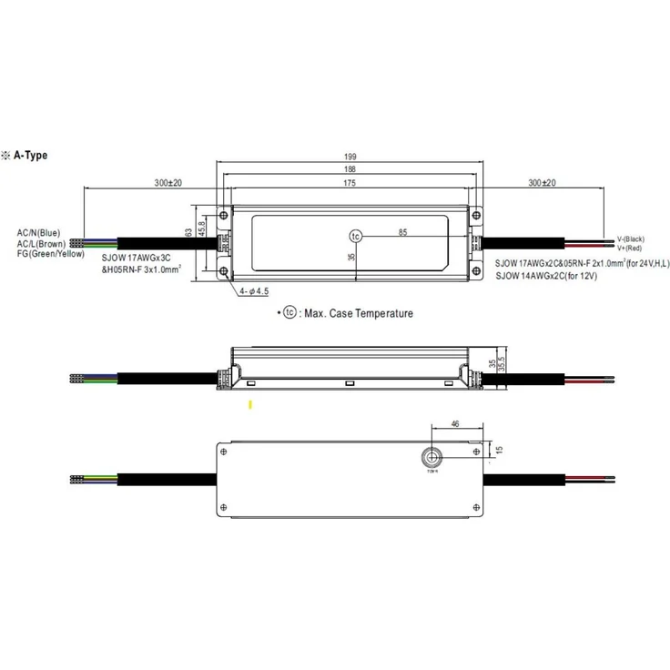MeanWell 24V 200W IP67 Netzteil, zuverlässige Stromversorgung für extreme Temperaturen - Staub- und wasserdicht
