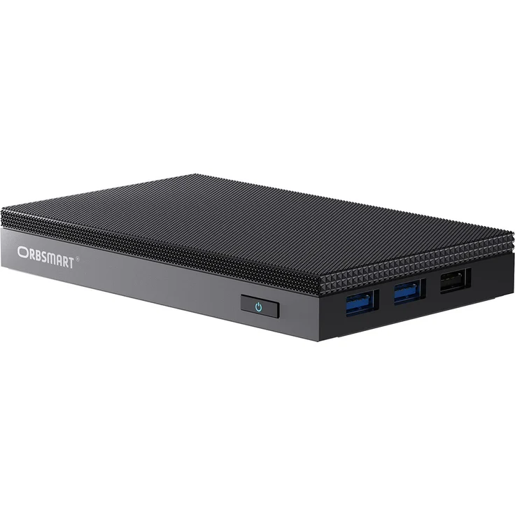Orbsmart AW-15L Mini-PC Büro/Office Computer (Intel Alder Lake N100, passiv, Windows 11 Pro 4K, WIFI 6, lüfterlos, lautlos) – Bild 1