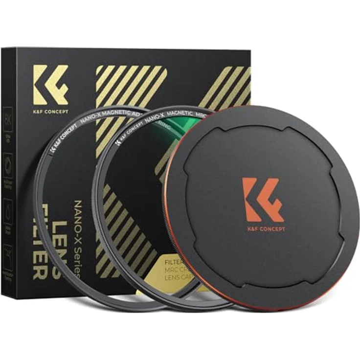 K&F Concept Nano X-Serie, Magnetischer CPL Filter 62mm, Zirkular-Polfilter mit 28 Multi-Layer-Beschichtungen, Ultra Slim, Optisches Glas, inkl. Objektivdeckel und Adapterring – Bild 1