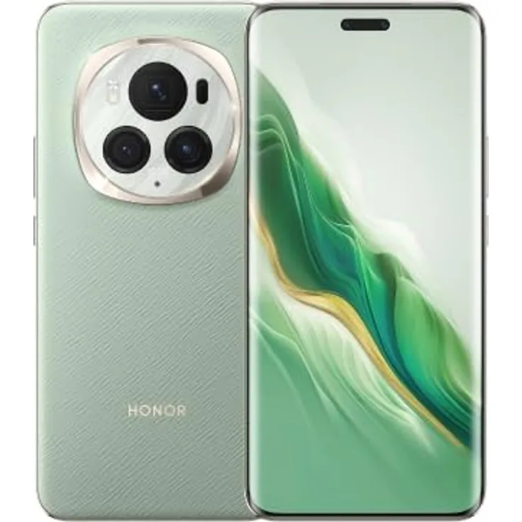 HONOR Magic6 Pro Smartphone 5G, 12 GB + 512 GB Handy, 6,80-Zoll, 120 Hz, 50-MP-Dreifachkamera, 180-MP-Teleobjektivkamera, Qualcomm Snapdragon 8 Gen 3, 5600 mAh, IP68, dual- SIM (Grün)