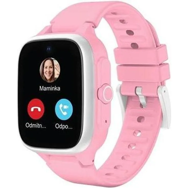 Lamax WatchY4 Kinder-Smartwatch, Rosa, mit Überwachungsfunktionen und unterhaltsamem Design