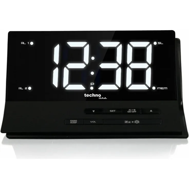 Technoline Funk-Radiowecker WT 482 mit stufenlos dimmbarer Anzeige